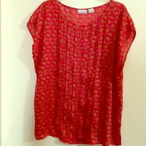 Liz Claiborne XL cap sleeve blouse